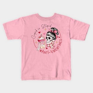 Cupid is Stupid Anti Valentines Kids T-Shirt